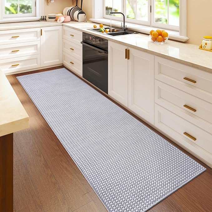 YDKGL 2x6 ft Kitchen Runner Rug Mat Non Slip Boho Woven Hallway Runner Washable by YDKGL