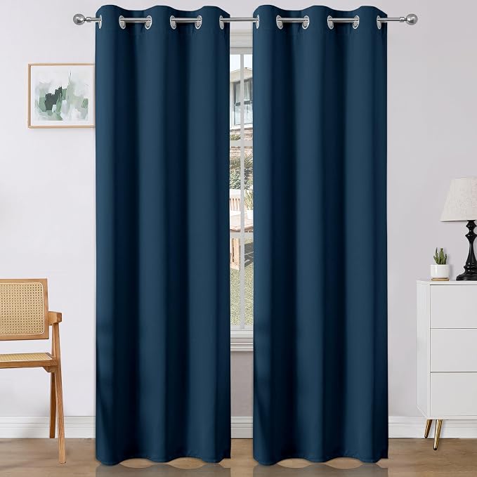 Joydeco Blackout Curtains 108 Inches Long 2 Panels Set, Thermal Insulated Long by JOYDECO