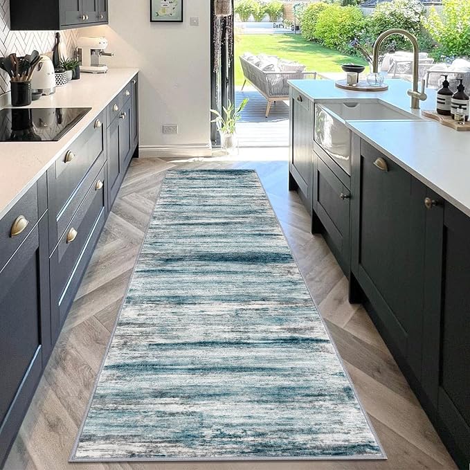 KOZYFLY Runner Rug 3x10 Modern Ombre Runners - Image 3