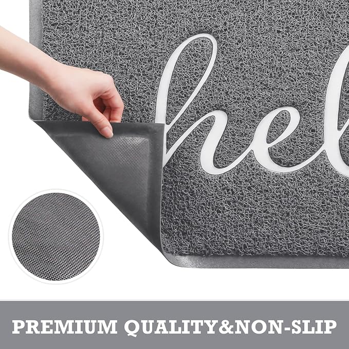 CozyBounty Door Mat Hello Mats Outdoor Indoor Non-Slip Doormat - Image 4