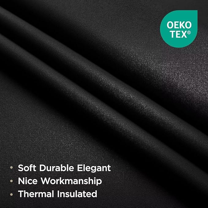 Joydeco Blackout Curtains 90 Inches Long 2 Panels Set, Thermal Insulated Long - Image 2