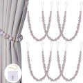 Wood Bead Curtain Tiebacks, KLOGTSIND Set of 6 Curtain Holdbacks by KLOGTSINDDirect