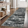 KOZYFLY Modern Abstract Hallway Runner Rug, 2.6x8 Washable Rug Runner Non-Slip by KOZYFLY