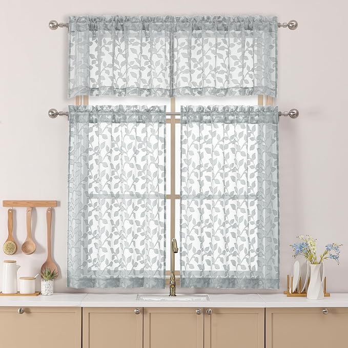 Chyhomenyc Light Grey Sheer Valances - Image 2