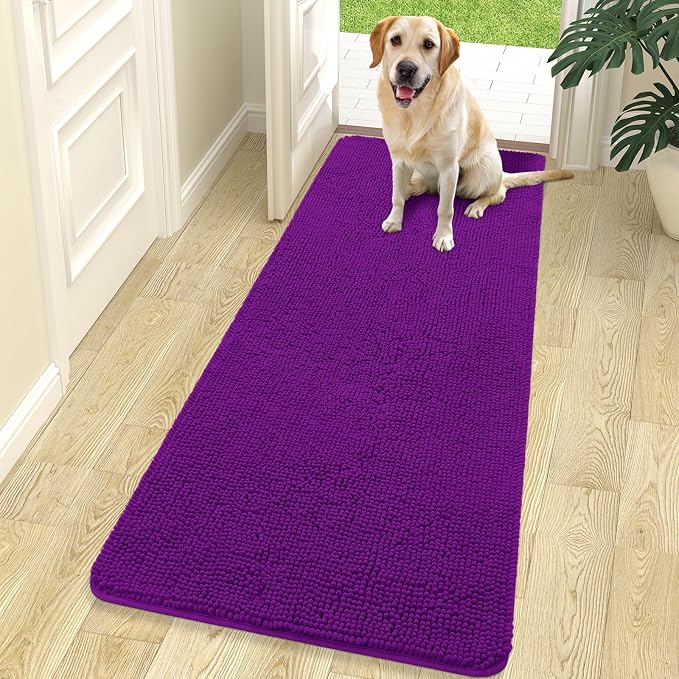 OLANLY Dog Door Mat for Muddy Paws 70x24, Absorbs Moisture and Dirt, Absorbent by OLANLY