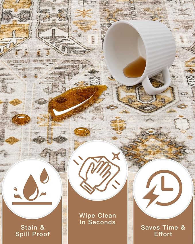 Madane Runner Rugs for Hallway 2x10 Long Washable Non-Slip Hallway Runner Rug - Image 7