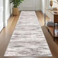 KOZYFLY Modern Abstract Washable Rug Runner 2.6x10 Hallway Rug Runner Non-Slip by KOZYFLY