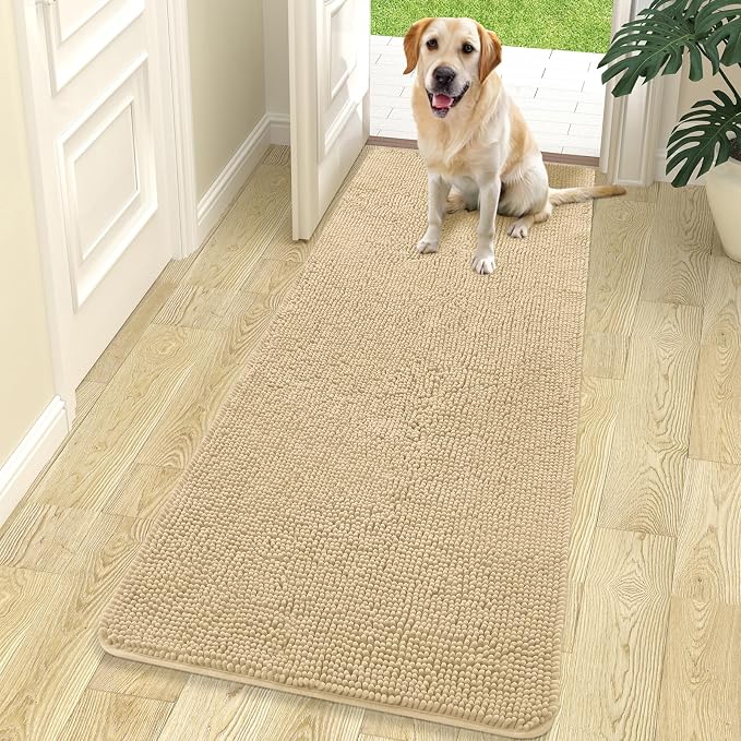 OLANLY Dog Door Mat for Muddy Paws 70x24, Absorbs Moisture and Dirt, Absorbent by OLANLY