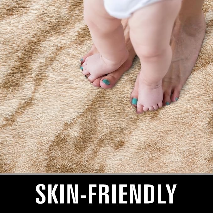 TWINNIS Super Soft Shaggy Rugs Fluffy Carpets, 4x5.9 Feet, Indoor Modern Plush - Image 3