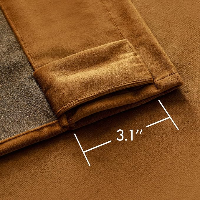MIULEE Velvet Curtains 63 inches - Image 3