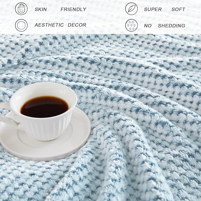 Exclusivo Mezcla Fleece Throw Blanket Extra Large, Super Soft and Warm Blankets - Image 5