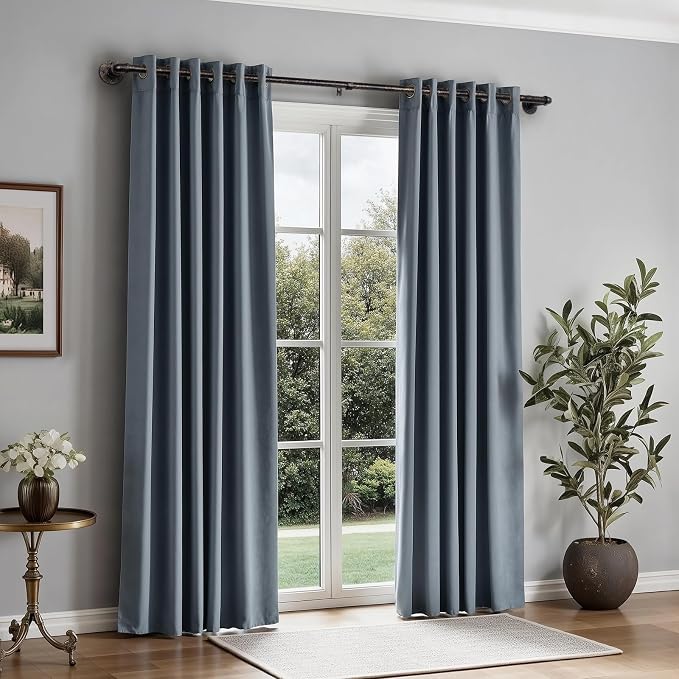 Zeerobee Curtain Rods for Windows 48 to 84, 1 Inch Industrial Wrap Around - Image 2