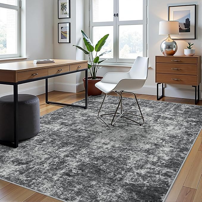 5x7 Area Rugs for Living Room Rug Washable: Abstract Rug for Dining Room - Image 3