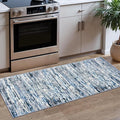 Lansny Modern Abstract Runner Rug 2x5 by lansny
