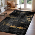 Washable Area Rugs 3'x5' Non-Slip Modern Abstract Soft by RELEANY