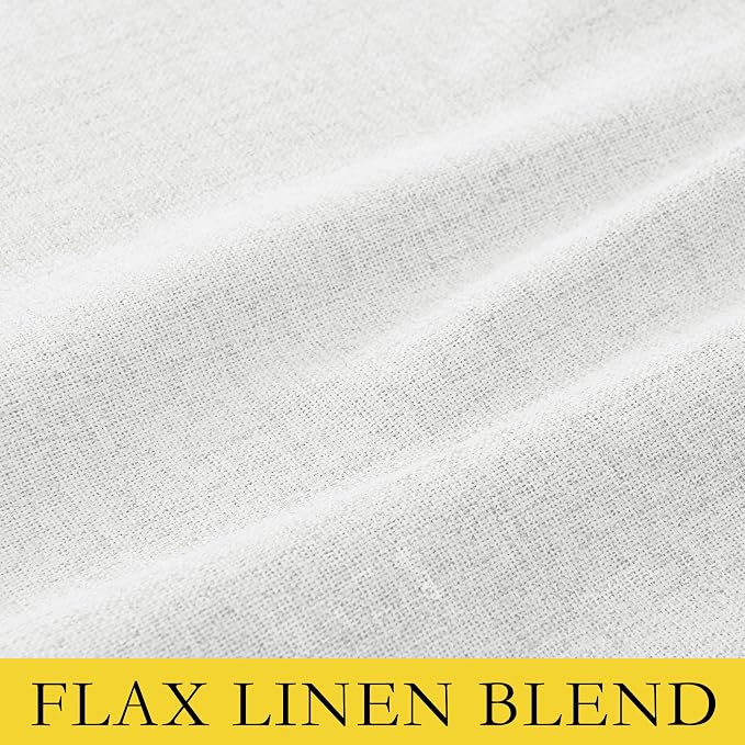 NICETOWN 100% Absolutely Blackout Linen Curtains - Image 8