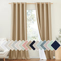 NICETOWN 100% Absolutely Blackout Linen Curtains by NICETOWN