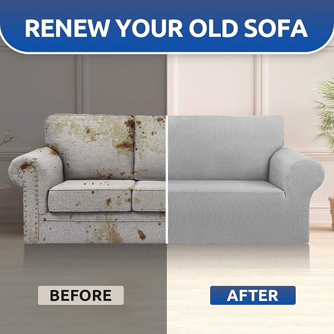 KEKUOU Stretch Sofa Cover Slipcover ，Couch Covers - Image 8