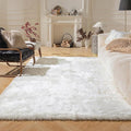 Ashler faux fur rug, Fluffy Shaggy Area Rug Ultra Soft 4 x 4 Feet Square Fur by AshlerHomeDeco