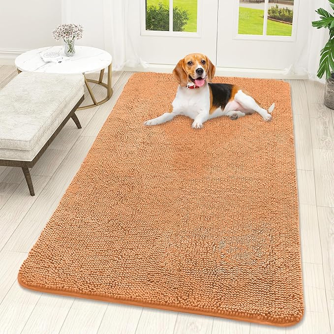 OLANLY Dog Door Mat for Muddy Paws 59x32, Absorbs Moisture and Dirt, Absorbent by OLANLY