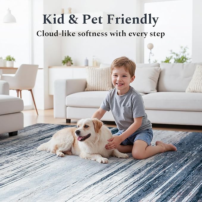 Rugflix 9x12 Large Area Rug, Washable Rug - Image 5