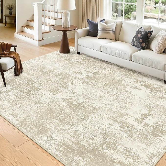 Washable Area Rugs 8'x10' Non-Slip Modern Abstract Soft - Image 8