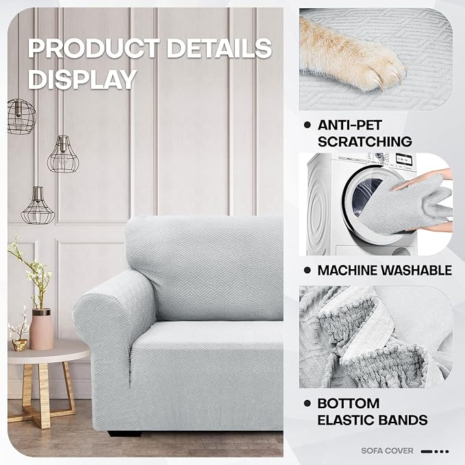ZNSAYOTX 1 Piece Jacquard Couch Covers - Image 3