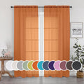 OWENIE Sheer Curtains 90 Inches Long 2 Panels Set by OWENIE