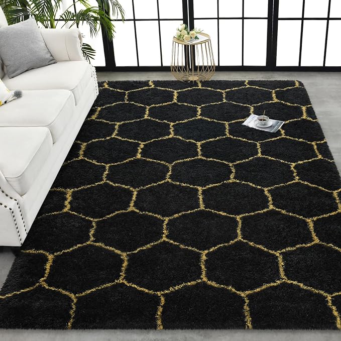 TWINNIS Super Soft Shaggy Rugs Fluffy Carpets, 4x5.9 Feet, Indoor Modern Plush - Image 8