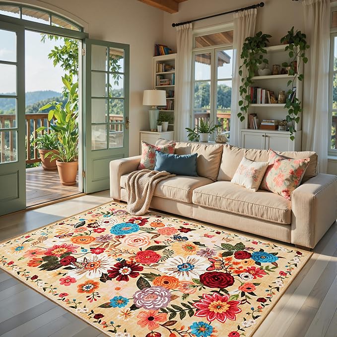 Living Room Rugs, Area Rugs 5x8 Rug by WelcometoBabovid