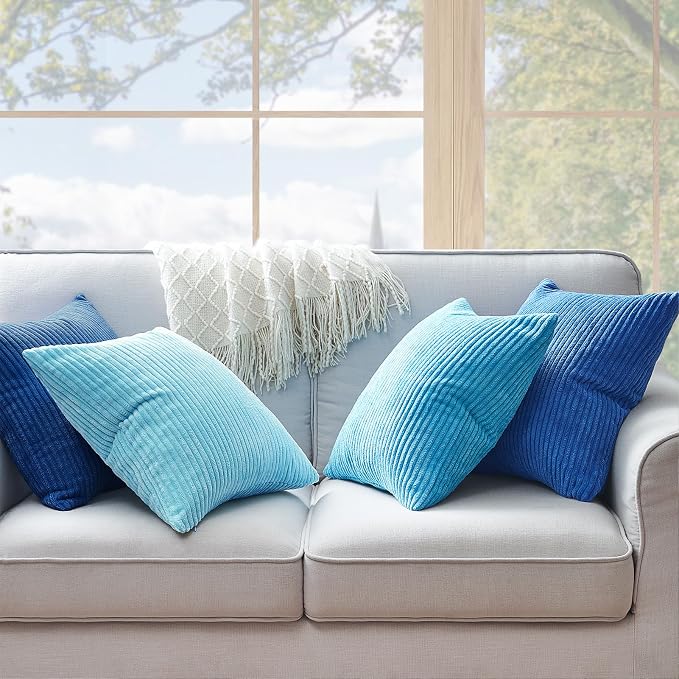 Topfinel Euro Shams Decorative Throw Pillow Covers 26x26 Inch Set of 4 - Image 8
