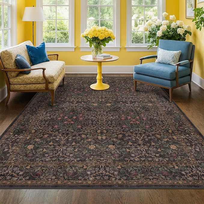 Hazo Haus Taupe Brown 5x8 Rug for Living Room - Image 3