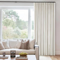 Natural Cream Pinch Pleated 100% Blackout Curtains 95 Inches Long | Double by Twodrapes