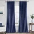 Guken 100% Blackout Curtains 120 Inch Length 2 Panels Set by Guken