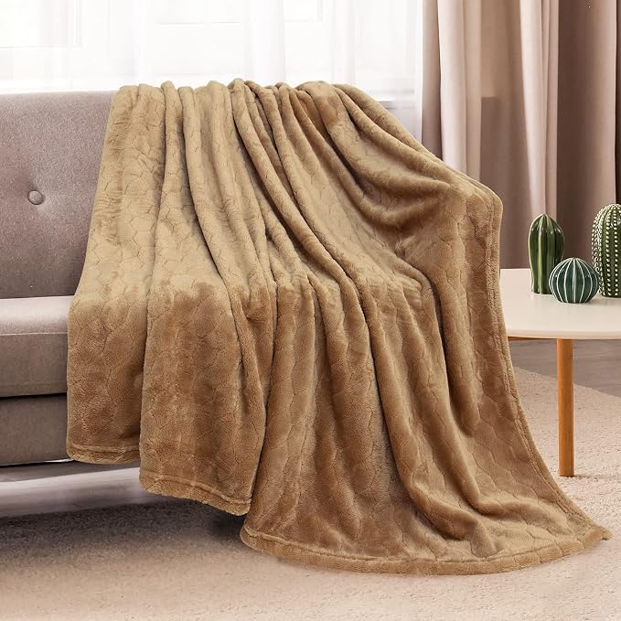 TOONOW Fleece Blanket Super Soft Cozy Throw Blanket 50" x 60", Lightweight - Image 2