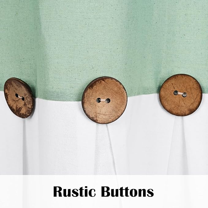 FRAMICS Farmhouse Valance Curtains, Boho Cotton Linen Kitchen Valance, Sage - Image 6