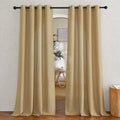 NICETOWN Linen Brown Curtains & Drapes Privacy by NICETOWN