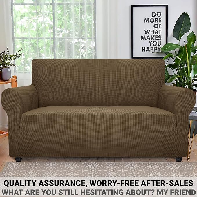 ZNSAYOTX Super Stretch Couch Cover Love Seat Sofa Covers - Image 5