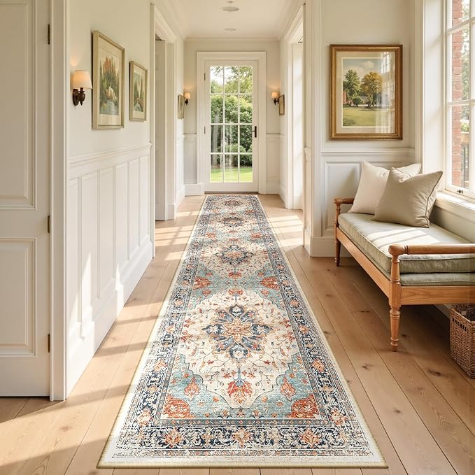 Area Rugs 2'x9' Runner Rug Non Slip Washable by RELEANY