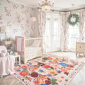 Pink/Beige Living Room Rugs, Area Rugs 5x8 Rug by WelcometoBabovid