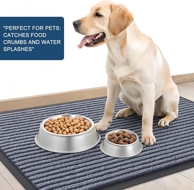 OLANLY Front Door Mat 59x23, Waterproof Heavy-Duty Indoor Outdoor Doormat | Ash - Image 6