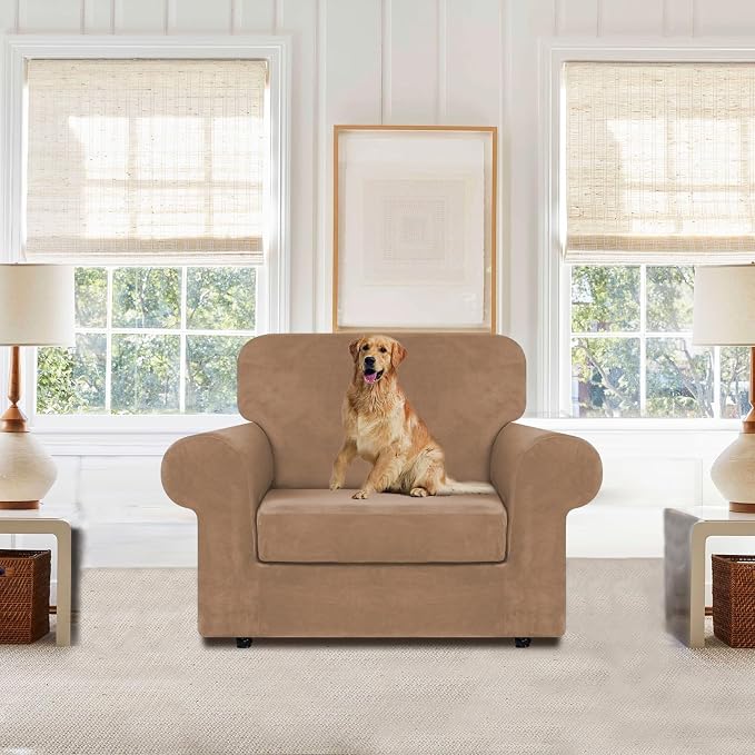 WEERRW Velvet Stretch Chair Sofa Slipcover - Image 2