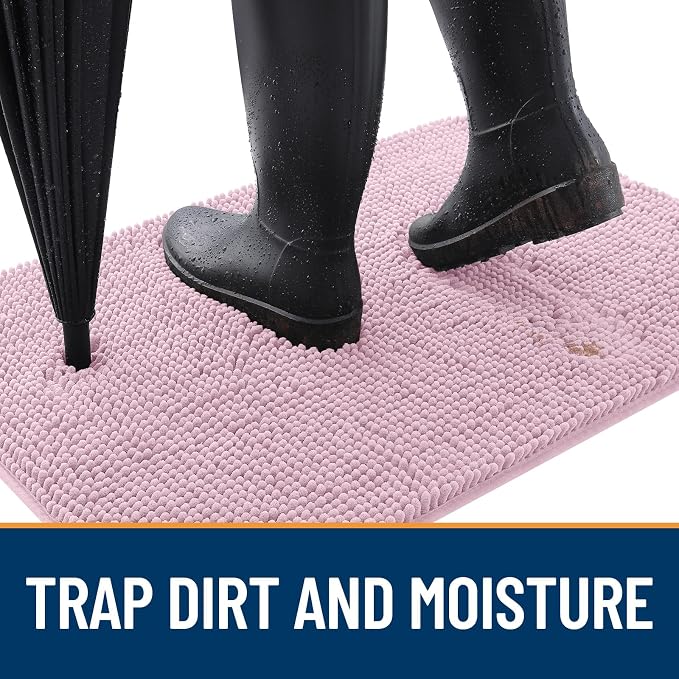 OLANLY Dog Door Mat for Muddy Paws 40x24, Absorbs Moisture and Dirt, Absorbent - Image 2