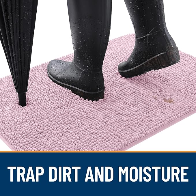 OLANLY Dog Door Mat for Muddy Paws 70x46, Super Absorbent Chenille Mud Mat | - Image 2