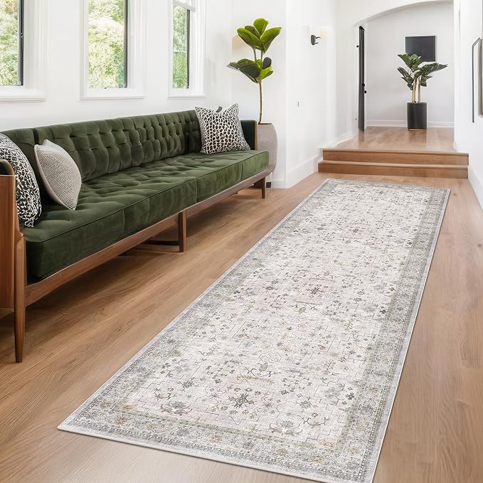 Hazo Haus Light Gray Kitchen Rug 10 ft Long - Image 6