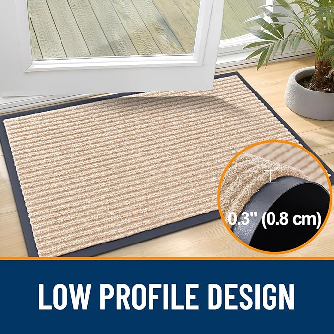 OLANLY Front Door Mat 59x34, Waterproof Heavy-Duty Indoor Outdoor Doormat | - Image 4