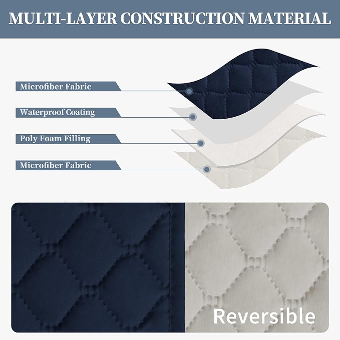 ISSUNTEX Double Protection 100% Waterproof Sofa Covers - Image 4