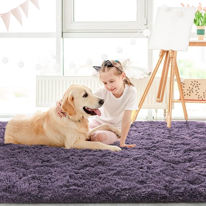LOCHAS Ultra Soft Indoor Modern Area Rugs Fluffy Living Room Carpets - Image 4