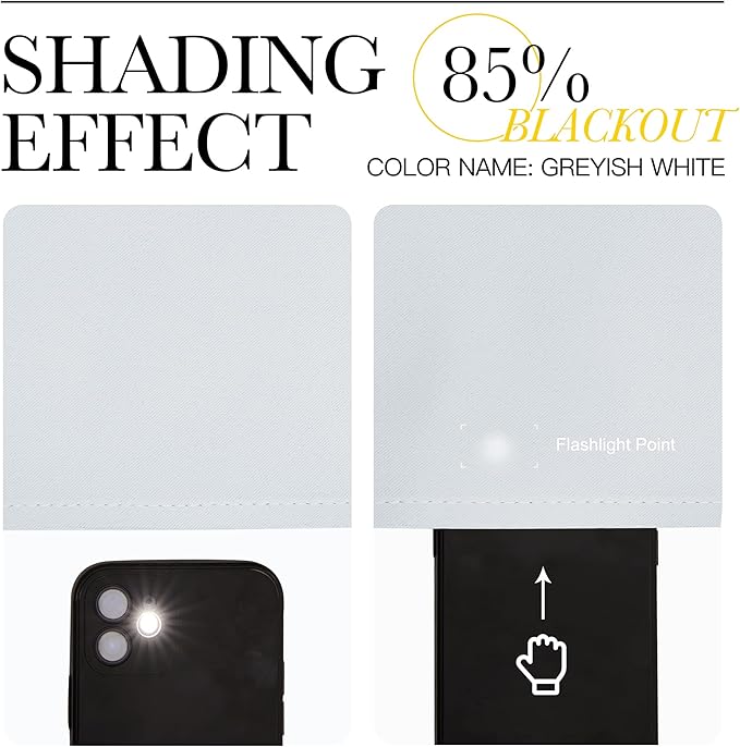 NICETOWN Bedroom Blackout Curtains Panels, 1 Pair, 52 inches by 92 Inch - Image 4