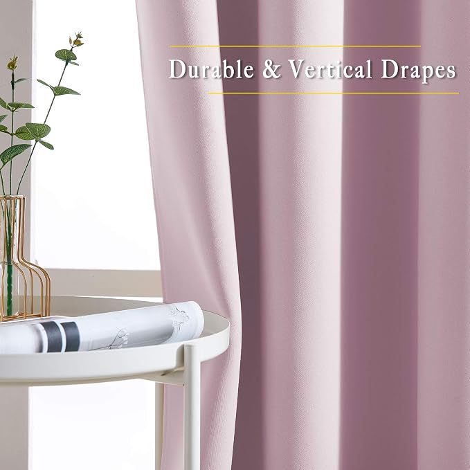 NICETOWN Bedroom Curtains Room Darkening Draperies - Image 3